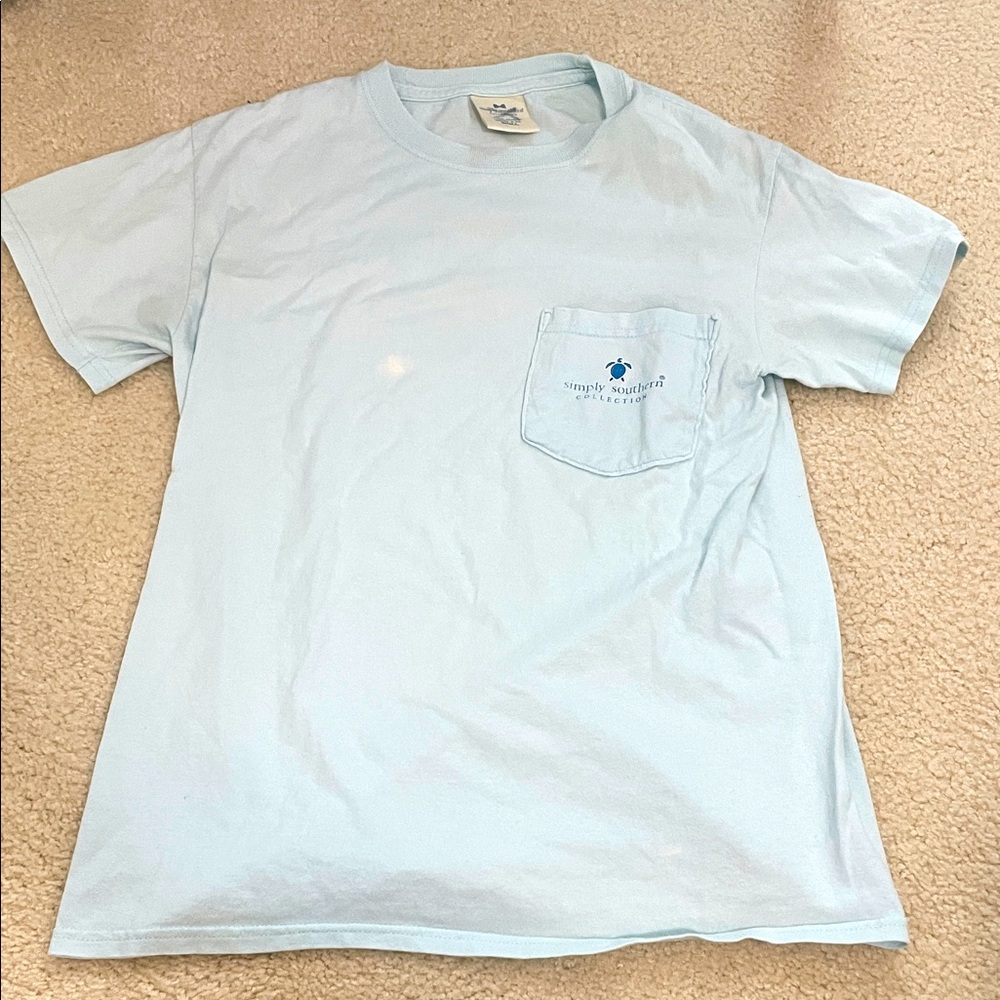 Simply Southern Sky Blue Short Sleeve Tee